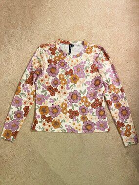 Princess Highway Pink Mesh Long Sleeve Floral